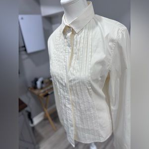 Akris eggshell dress shirt